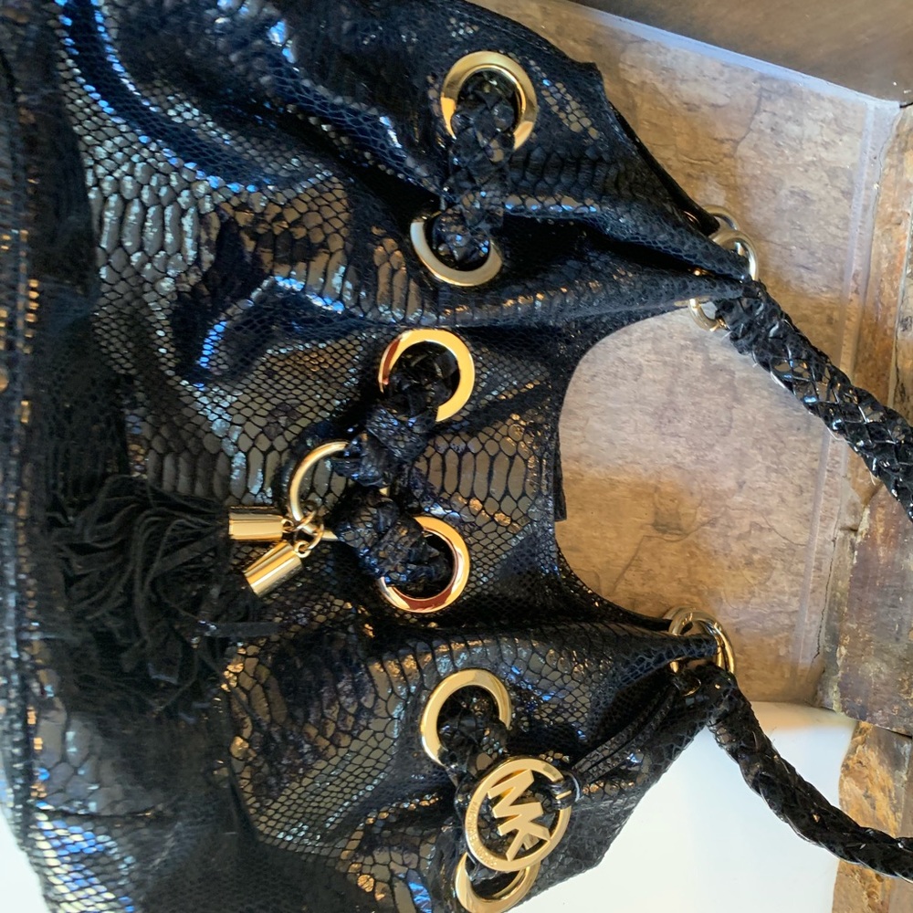 Michael Kors Black Leather Purse